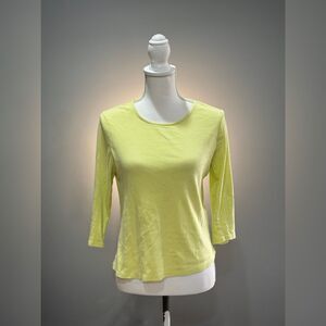Neon Yellow Chico's The Ultimate Tee Size 0 (4) GUC